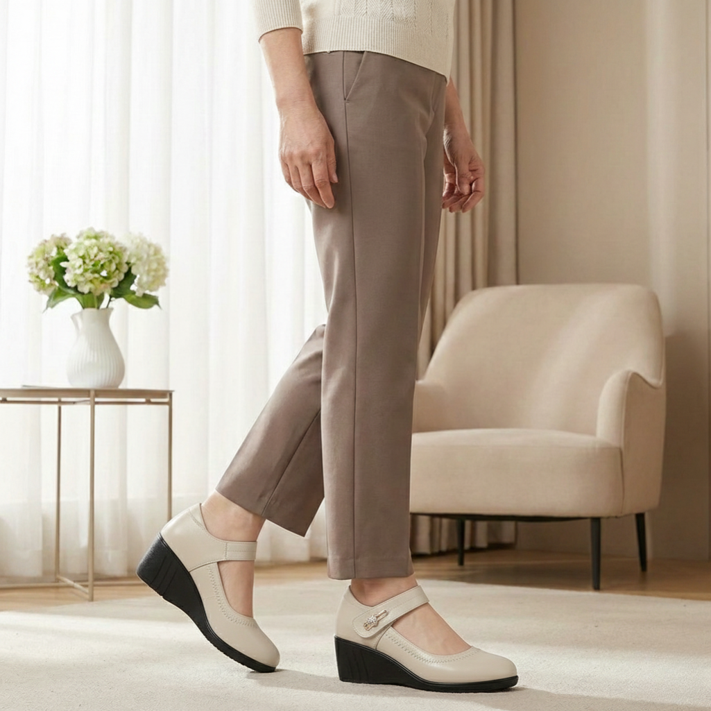 Lydia – Elegant Mid-Heel Comfort Real Leather Shoes