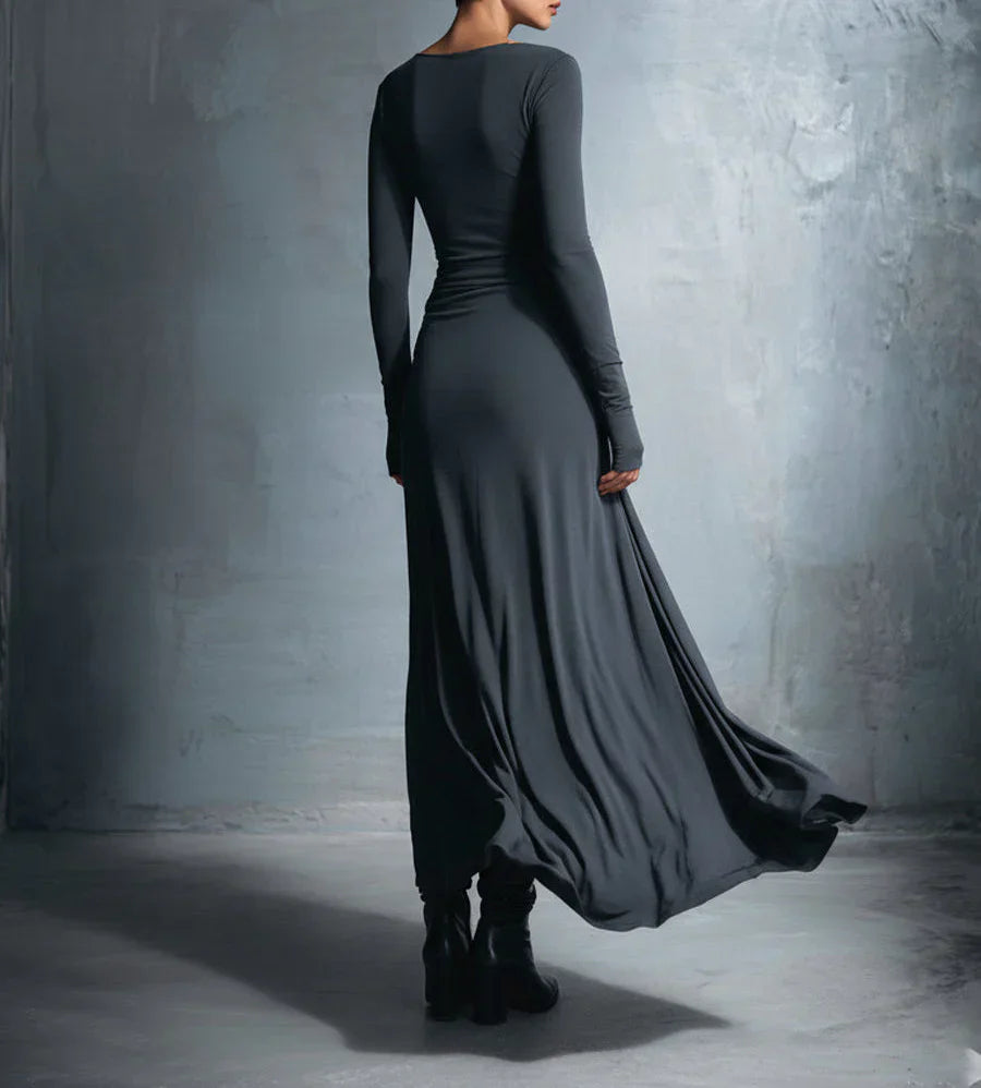 Maxi dress with side knot
