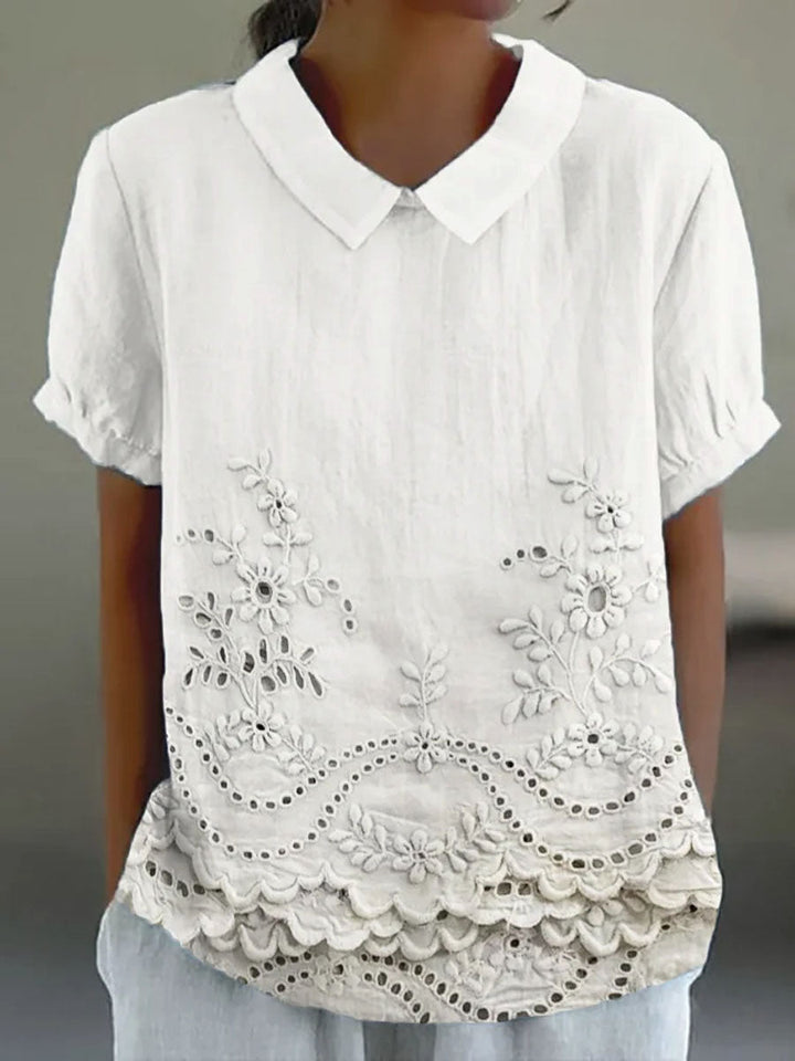 Floral Embroidered Shirt