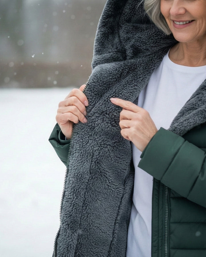 Fleece Lined Puffer Coat