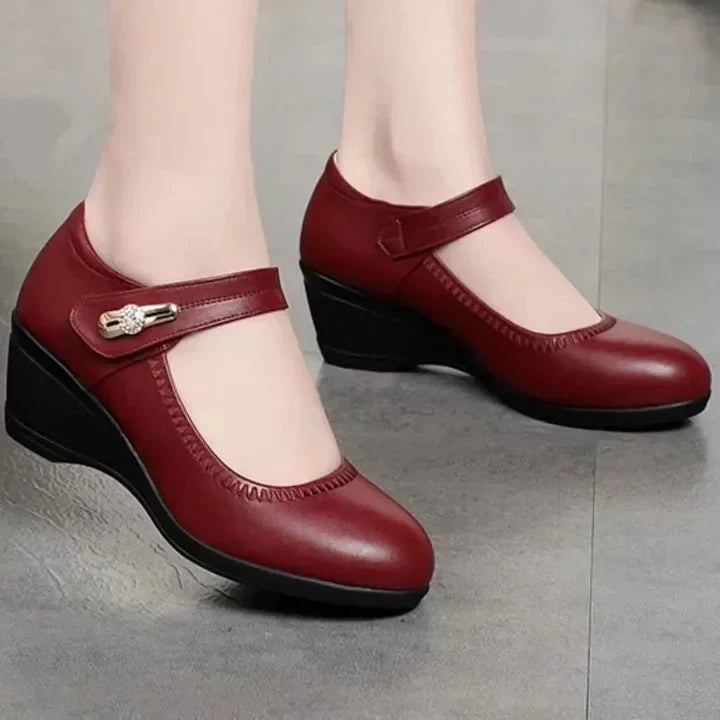 Lydia – Elegant Mid-Heel Comfort Real Leather Shoes