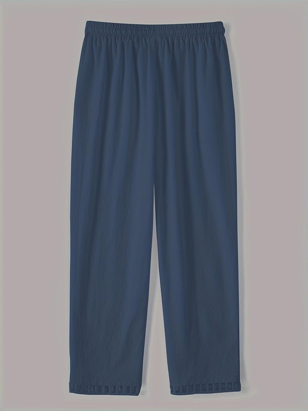 Relaxed Contrast Trim Cropped Pants