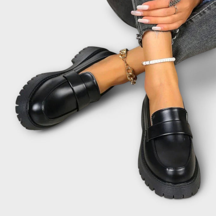 Elegant Comfort Orthopedic Real Leather Loafers