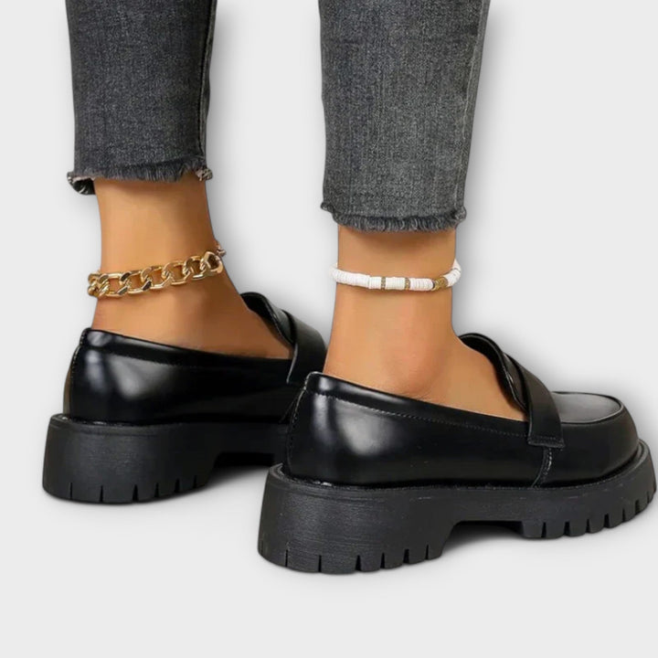 Elegant Comfort Orthopedic Real Leather Loafers