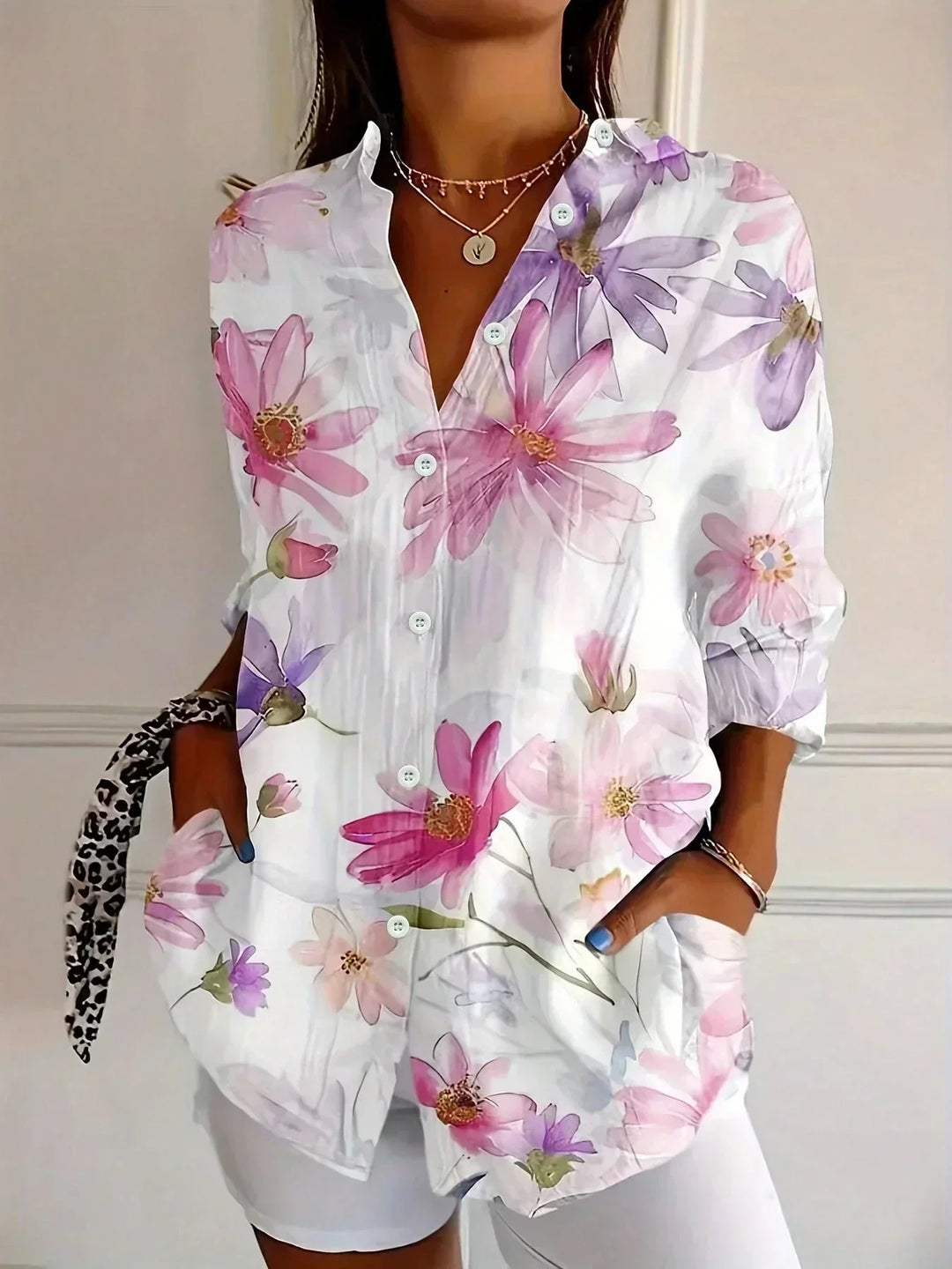 Colorful Pattern Blouse
