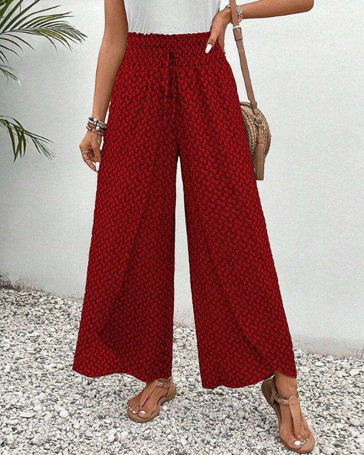 WOMEN'S WIDE-LEG TROUSERS