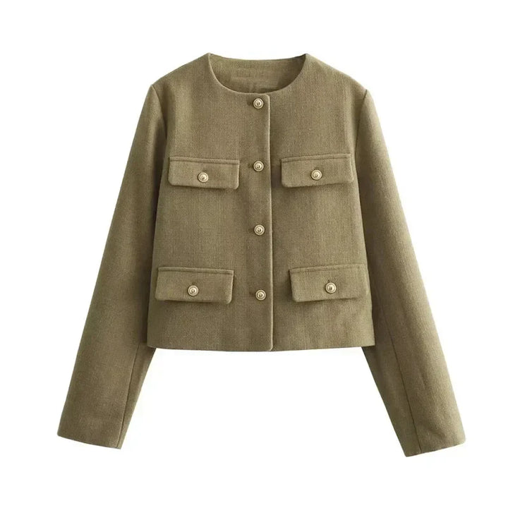 Women's Cropped Blazer Jacket