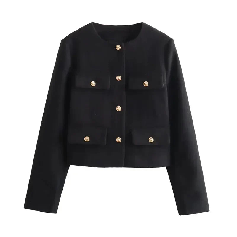 Women's Cropped Blazer Jacket
