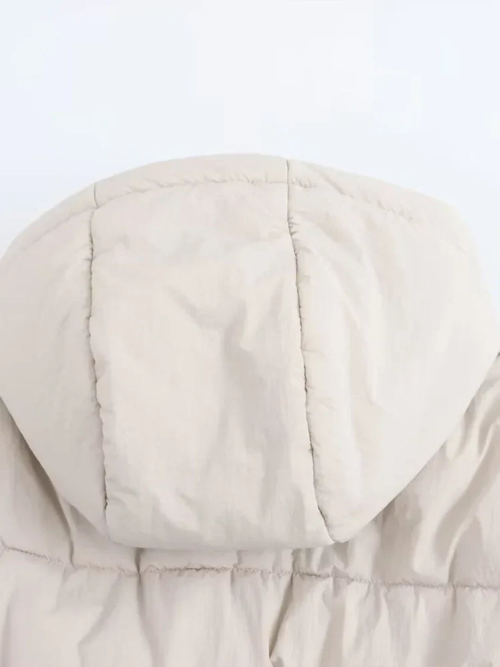 Hooded Cropped Women's Puffer Jacket