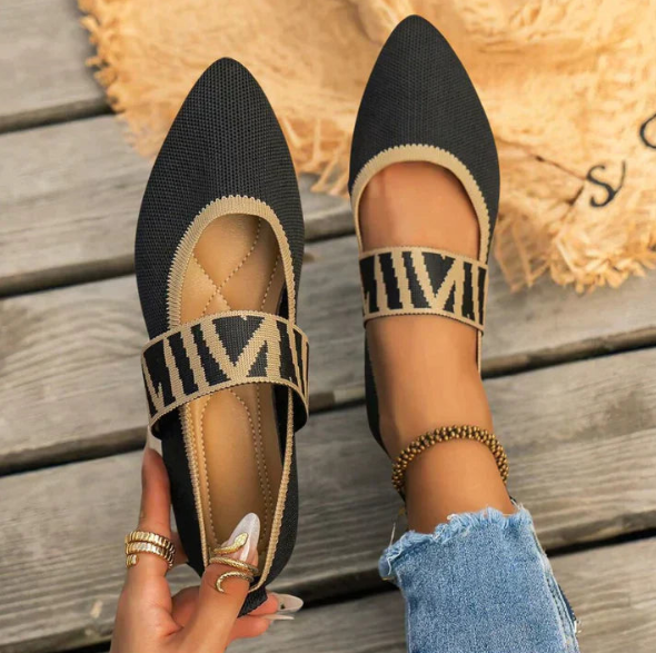 Women’s Spring Pointed Real Leather Ballet Flats
