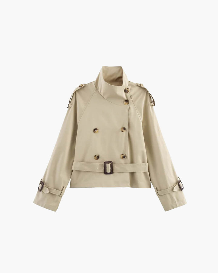 Women’s Winter Belted Double Breasted Trench Jacket