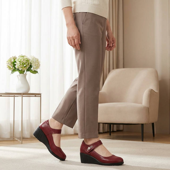 Lydia – Elegant Mid-Heel Comfort Real Leather Shoes