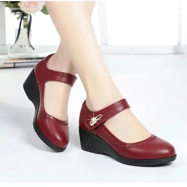 Lydia – Elegant Mid-Heel Comfort Real Leather Shoes