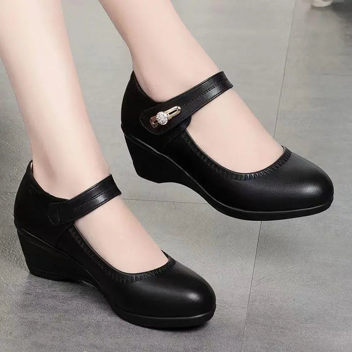 Lydia – Elegant Mid-Heel Comfort Real Leather Shoes