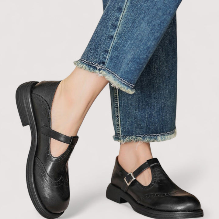 Orthopedic Mary Jane Real Leather Shoes