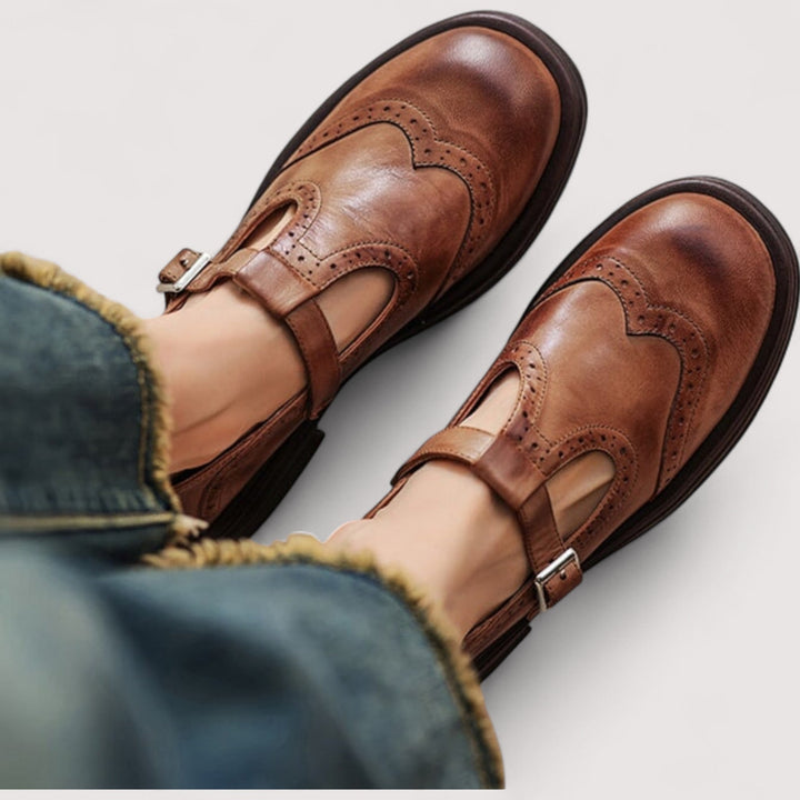 Orthopedic Mary Jane Real Leather Shoes