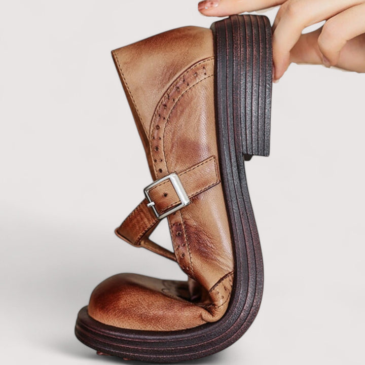 Orthopedic Mary Jane Real Leather Shoes