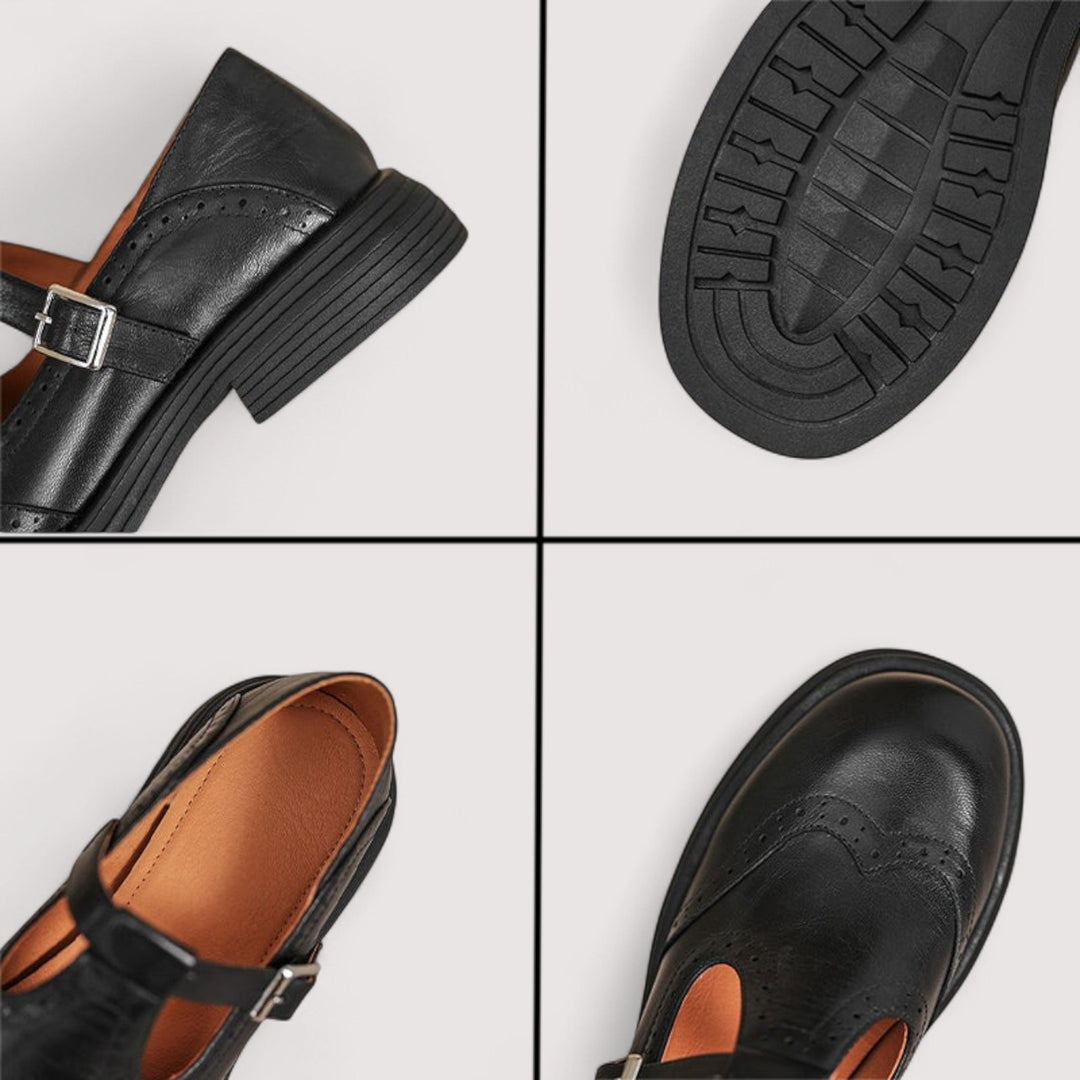 Orthopedic Mary Jane Real Leather Shoes