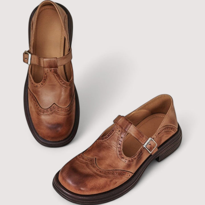 Orthopedic Mary Jane Real Leather Shoes
