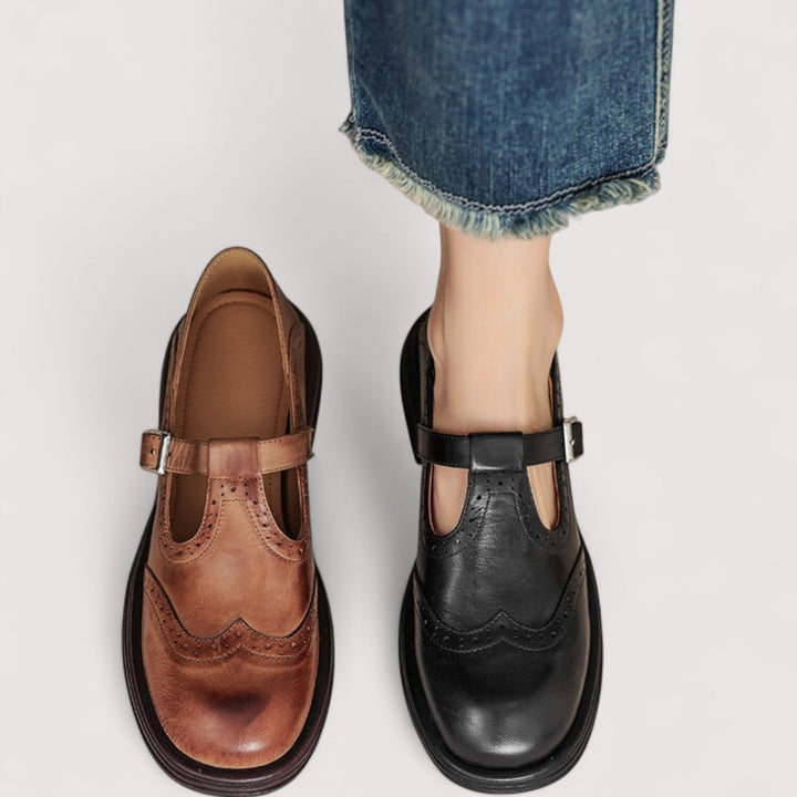 Orthopedic Mary Jane Real Leather Shoes