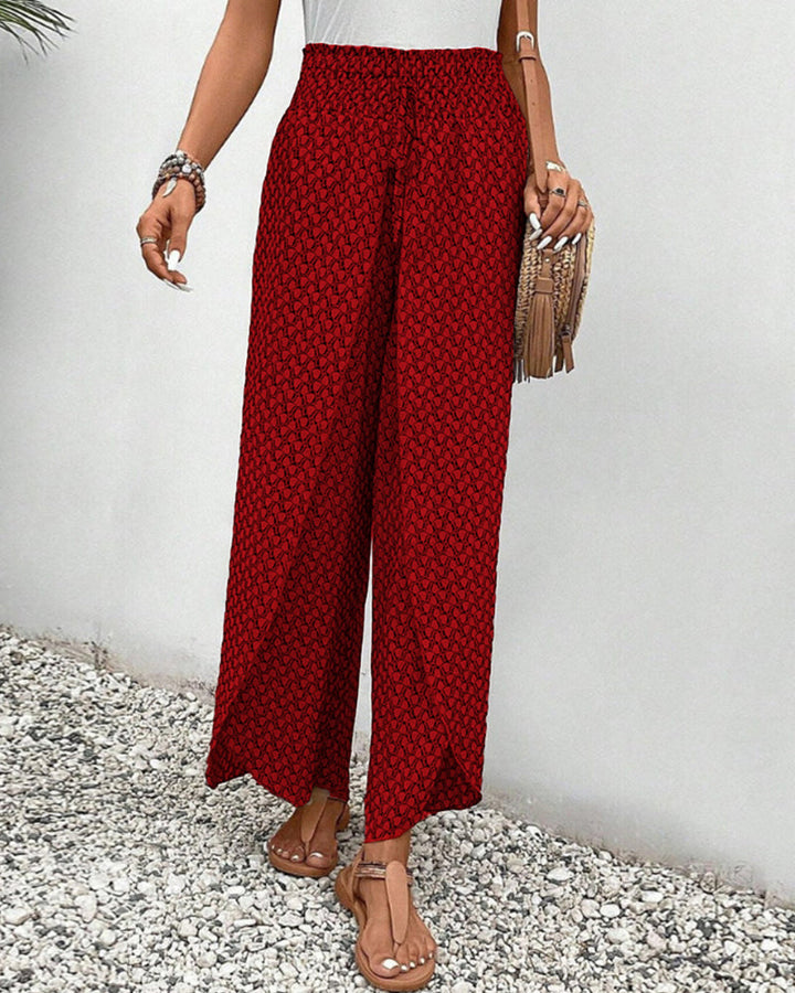 WOMEN'S WIDE-LEG TROUSERS