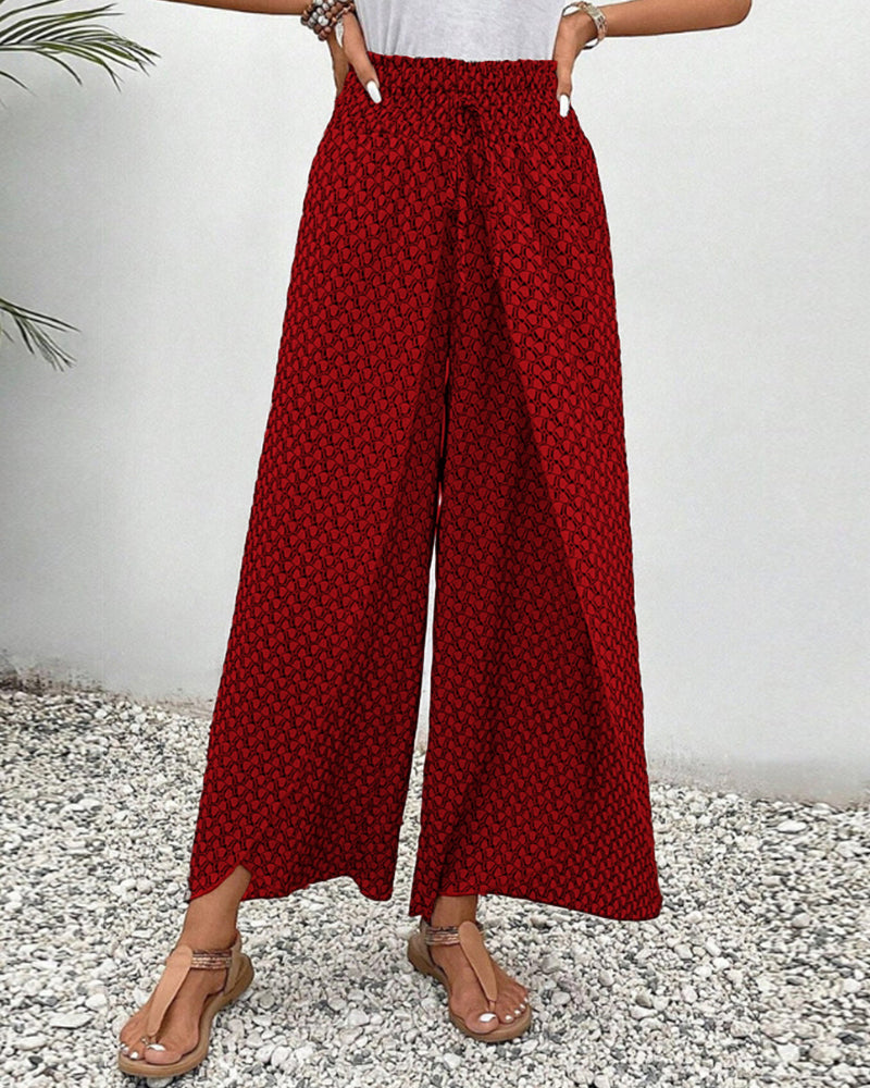 WOMEN'S WIDE-LEG TROUSERS