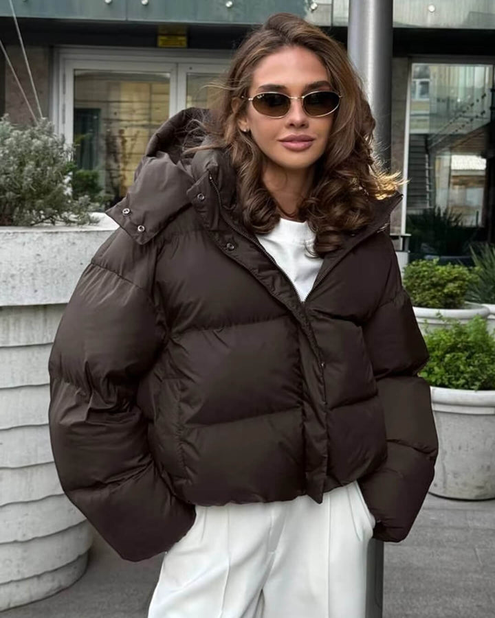 Women's Hooded Puffer Jacket (OOS)